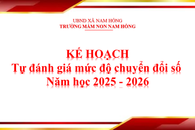 KẾ HOẠCH Tự đánh giá mức độ chuyển đổi số  Năm học 2025 – 2026