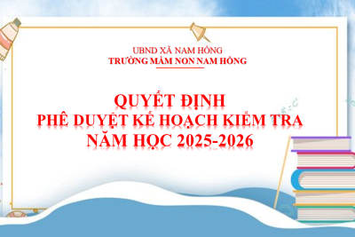 QUYẾT ĐỊNH PHÊ DUYỆT KẾ HOẠCH KIỂM TRA NỘI BỘ NĂM HỌC 2025-2026