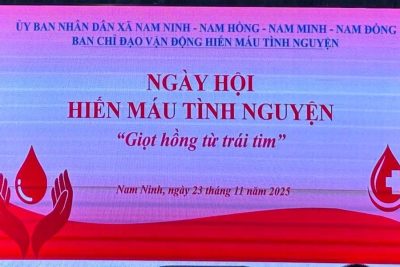 TRƯỜNG MẦM NON NAM HỒNG THAM GIA NGÀY HỘI HIẾN MÁU TÌNH NGUYỆN  NĂM 2025