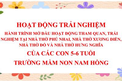 HÀNH TRÌNH MỞ ĐẦU HOẠT ĐỘNG THAM QUAN, TRẢI NGHIỆM TẠI NHÀ THỜ PHÚ NHAI, NHÀ THỜ XƯƠNG ĐIỀN, NHÀ THỜ ĐỔ VÀ NHÀ THỜ HƯNG NGHĨA