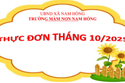 THỰC ĐƠN THÁNG 10 – NĂM 2025