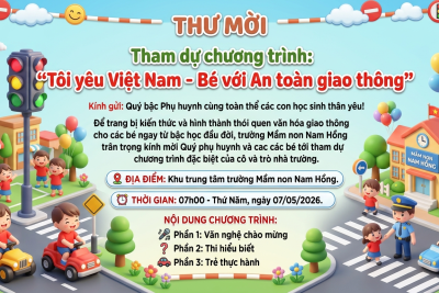 THƯ MỜI THAM GIA CHƯƠNG TRÌNH TÔI YÊU VIỆT NAM NĂM HỌC 2025-2026