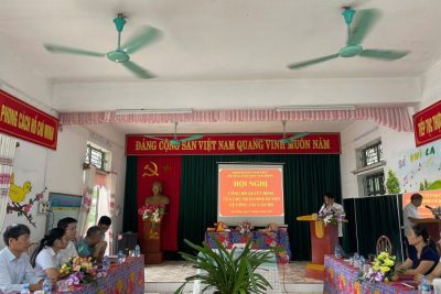 HỘI NGHỊ CÔNG BỐ QUYẾT ĐỊNH VỀ CÔNG TÁC CÁN BỘ BỔ NHIỆM PHÓ HIỆU TRƯỞNG TRƯỜNG MN NAM HỒNG