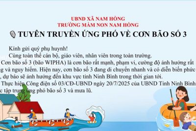 BÀI TUYÊN TRUYỀN VỀ CƠN BÃO WIPHA