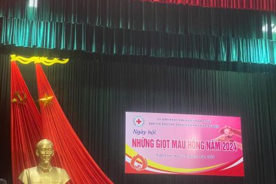 CBGV TRƯỜNG MN NAM HỒNG THAM GIA NGÀY HỘI NHỮNG GIỌT MÁU HỒNG NĂM 2024